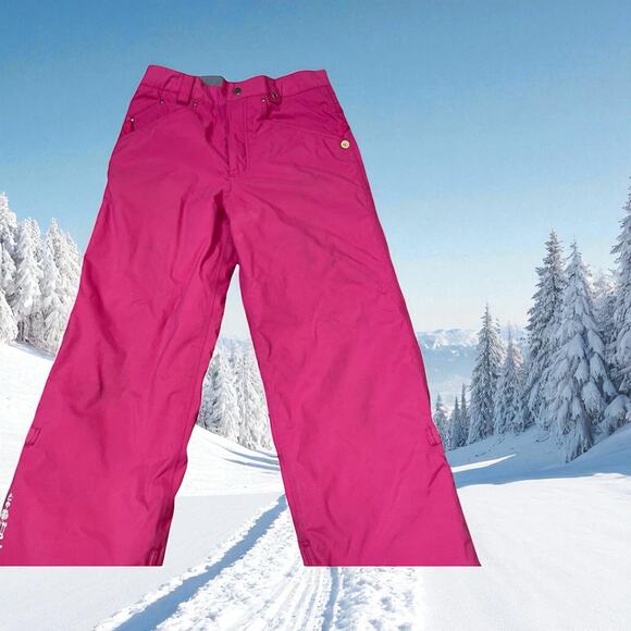 Burton Girls Kids XL Snow Wrangler Ski Snowboard Pants Waterproof Insulated Pink - Picture 15 of 15